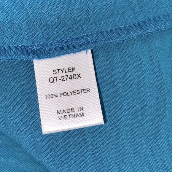 Zenana turquoise top size 2X new with tags - Picture 7 of 10